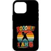 Booom Birthday Kids Retro Party Custodia per iPhone 16 Pro Max Booom I Am 6 6° compleanno Dabbing Boy Retro
