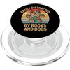 Easily Distracted By Books And Dogs. Facilmente distratto da libri e cani PopSockets PopGrip per MagSafe