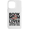Dog Lover Reading Bookworm Puppy Lovers Custodia per iPhone 14 Pro Max Prenota Dog Lover che gira le pagine con il mio cane