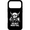 Funny 80s Vintage Punk Rock Music Concer Custodia per iPhone 17 Pro Max Highland Cow, Rockstar, cantante rock, regalo per uomini, donne e bambini