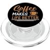 Coffee make life better. Il caffè migliora la vita PopSockets PopGrip per MagSafe