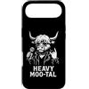 Funny 80s Vintage Punk Rock Music Concer Custodia per iPhone Air Highland Cow, Rockstar, cantante rock, regalo per uomini, donne e bambini