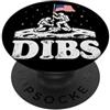 Funny Patriotic USA Space Explorer Gear USA Astronauta Moon Dibs Bandiera Americana Patriottica US Space Art PopSockets PopGrip Adesivo