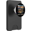 San Jose Travel Art Studio san jose, california, orizzonte, retro, vendemmia, PopSockets PopWallet per MagSafe