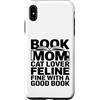Cat Lover Reading Bookworm Mom Librarian Custodia per iPhone XS Max Prenota Mom Cat Lover Feline Fine con una buona lettura