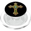 Stemma del Brasile cristiano Croce brasiliana cristiana cattolica - Brasile PopSockets PopGrip per MagSafe