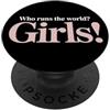 Femminismo Autostima Emancipazione Ragaz Girls Who Runs The World Potere Donne Femminista Ragazza PopSockets PopGrip Adesivo