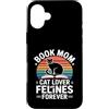 Cat Lover Reading Book Mom Custodia per iPhone 16 Plus Prenota Mom Cat Lover And Felines Forever