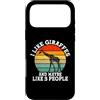 I Like Giraffes And Maybe 3 People Custodia per iPhone 17 Pro Max Mi piacciono le giraffe e forse 3 persone divertenti retrò