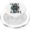 Fun Gift Designs Carte da gioco con scheletro della morte del mietitore e asso di picche PopSockets PopGrip per MagSafe