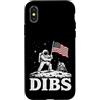 Modern Moon Exploration Science Apparel Custodia per iPhone X/XS Luna Astronauta Dibs Artemide Missione Lunare Spazio Scienza Arte