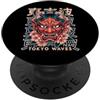 Hannya Oni By Tokyo-Waves Yokai Oni Maschera Diavolo Giapponese Demone Tattoo Oni Mask PopSockets PopGrip Adesivo