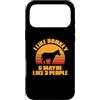 I Like Donkey and Maybe Like 3 People Custodia per iPhone 17 Pro Max Mi piace asino e forse come 3 Persone Retro Stile Vintage