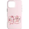 Mum Life Fun Custodia per iPhone 16 Pro Max Supercute Anatra Uccello Animale Oca Rosa Ragazza
