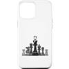 Chess Strategy Brain Sports Board Game K Custodia per iPhone 12 Pro Max Scacchi con personaggi storici