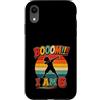Booom Birthday Kids Retro Party Custodia per iPhone XR Booom I Am 6 6° compleanno Dabbing Boy Retro