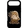 ghost cat stump stars cute Halloween pum Custodia per iPhone Air Gatto fantasma su moncone con stelle