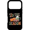 Happy Fall Thanksgiving Spooky Halloween Custodia per iPhone 17 Pro Idea regalo per gli amanti del calcio, per uomo e donna