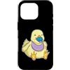 Snabdesign84 Custodia per iPhone 16 Pro Anatra Bambino Ciuccio Bavaglino