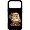 ghost cat stump stars cute Halloween pum Custodia per iPhone 17 Pro Max Gatto fantasma su moncone con stelle