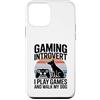 Dog Lover Gamer Introvert Retro Sunset Custodia per iPhone 12 mini Gioco introverso Gioco E Cammino Il Mio Cane