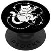 Animal Mood Studio Gatto divertente viaggio umorismo percorso di volo grafica animale PopSockets PopGrip Adesivo