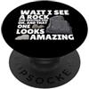 Funny Rock Collecting Gift Geologist Arte da collezione di rocce per uomini donne bambini amanti della geologia PopSockets PopGrip Adesivo