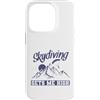 skydiving fall jump fly tandem parachute Custodia per iPhone 14 Pro Il salto con il paracadute mi rende alto