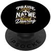 Bible Verse Dancing Lover Designs Lodare il suo nome con ballerino religioso danzante PopSockets PopGrip Adesivo