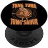 Italian Brainrot Funny Viral Alpha Meme Tung Tung Tung Sahur Italian Brainrot Meme (SU DIETRO) PopSockets PopGrip Adesivo