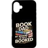 Reading Father Library Bookworm Dad Humo Custodia per iPhone 16 Plus Book Dad My Weekend è un lettore completamente prenotato