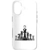 Chess Strategy Brain Sports Board Game K Custodia per iPhone 17 Scacchi con personaggi storici