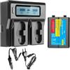 CQJFCYBRA EN-EL18D EN-EL18d ENEL18d Batteria + Caricabatterie Doppio LCD Intelligente Rapido, Compatibile Con Nikon, For Impugnature Z9 D4 D4S D5 D6 D800 D850 D500(1 Battery 1 Charger)
