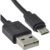 kenable Cavo USB 2.0 A a Micro B per Ricarica Rapida e Dati 24AWG 0,6m Nero