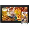 Glusine Fuomorz - Grande cornice digitale con touch screen, 15,6 pollici, FHD WiFi, 1920 x 1080, cornice digitale con 32 GB di memoria, montaggio a parete, rotazione automatica per