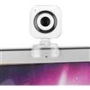 Brrnoo Fotocamera con Clip, Fotocamera per Computer per Webcam Desktop con 480P Bianca con Clip Trasparente Microfono Incorporato Fotocamera per Computer Webcam Accessorio per PC per