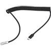ChuyTrading Cavo a spirale di tipo C, cavo di alimentazione a spirale USB-C per trigger BMPCC4K e BMPCC6K con indicatore luminoso, ricarica rapida PD 9 V/12 V per Cinema