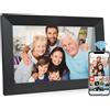 Aowasi Frameo 10,1 pollici, cornice digitale WLAN 1280 x 800 HD IPS touchscreen, 32 GB, rotazione automatica dell'immagine, supporta il montaggio a parete, Frameo APP per condividere foto e video in