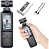 KINMRIS X8 Action Cam 4K 30FPS 16MP Wi-Fi, Obiettivo Ruotabile Manualmente a 270°, Schermo IPS da 1,99 Pollici, Mini Vlog Videocamera, Ideale per Sport all'aria aperta, Ciclismo e Viaggi, Multilingue