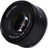 Jectse Obiettivo Primario da 50 Mm F1.7, Obiettivo per Fotocamera Full Frame con Messa a Fuoco Manuale con Ampia Apertura per K1 K1 Mark II, Costruzione in Lega di Alluminio