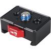 NovelGoal Mini supporto a sgancio rapido per gabbia di coniglio SLR fotocamera sportiva SmartCloud stabilizzatore clip telefono cellulare ecc. (piastra)