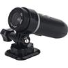 Plyisty Fotocamera per Casco Moto, Videocamera per Bici, Fotocamera Sportiva Impermeabile 960p, Obiettivo Grandangolare da 170 Gradi, Zoom Ottico Automatico, Stabilizzazione Dell'immagine