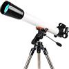 RENYUEH Telescopio - Telescopio rifrattore per principianti - Treppiede regolabile in altezza - Treppiede con design rifrattore ottico monoculare 270X