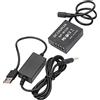 Jectse Kit Battia Fittizia, Accoppiatore Dc Batteria Fittizza Completamente Decodifiche Np-w126 con Adattatore di Alimentazione Dc per Xt2, Xt3, Xt20, Xh1, Xt20, X100f, Xa3, Xa5,