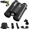 YINMONE Binocolo telemetro laser HD 10 x 42 per caccia con adattatore per telefono, 1600 m, misurazione della distanza di velocità a lungo raggio, ad alta potenza, IP65, impermeabile, binocolo per golf
