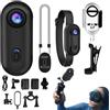 Generic Mini Action Cam Telecamera da Collo Indossabile | Compatta con Rotazione 360° e Risoluzione 4K per Sport Subacquei, Vlogging, Viaggi, Escursionismo e Sci