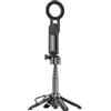 Generic Treppiede per telefono, bastone magnetico per selfie, 6,6 x 6,4 x 11,6 cm, treppiede girevole con braccio estensibile, supporto portatile per telefono, accessorio per riprese con telecomando wireless