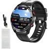Vroomoto Smartwatch da 200 MAh 3-5 Giorni di Lavoro, Orologio per Chiamate Fitness BT da 1,52 Pollici, Oltre 100 modalità Sportive, Schermo Colorato Full Touch, per IOS 9.0 e Versioni (Silicone)