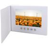 Jiawu Biglietto D'auguri Video HD da 7 Pollici con Altoparlante Incorporato per Anniversario di Matrimonio, Brochure Digitale con Schermo LCD per Regali e Promozioni