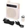 Vroomoto Amplificatore per Microfono Wireless Voce Chiara Nessuna Distorsione Portatile Ricaricabile per Insegnanti Guide Turistiche Aula Uso Esterno (Bianca)